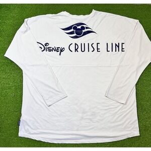 Disney Cruise Line Spirit Jersey 2XL Rash Guard 50 Spf Stretch Swim Top EUC MINT
